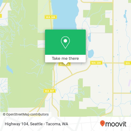 Mapa de Highway 104, Kingston, WA 98346