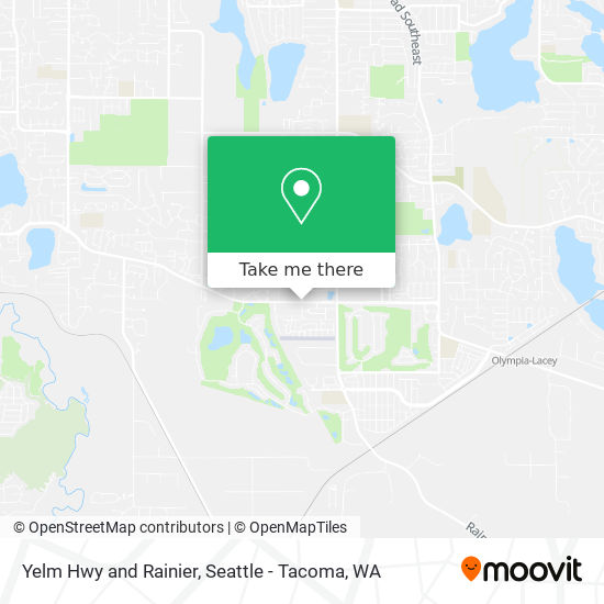 Yelm Hwy and Rainier map