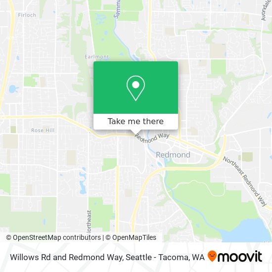 Mapa de Willows Rd and Redmond Way