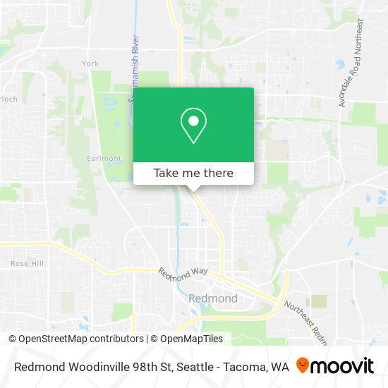 Mapa de Redmond Woodinville 98th St