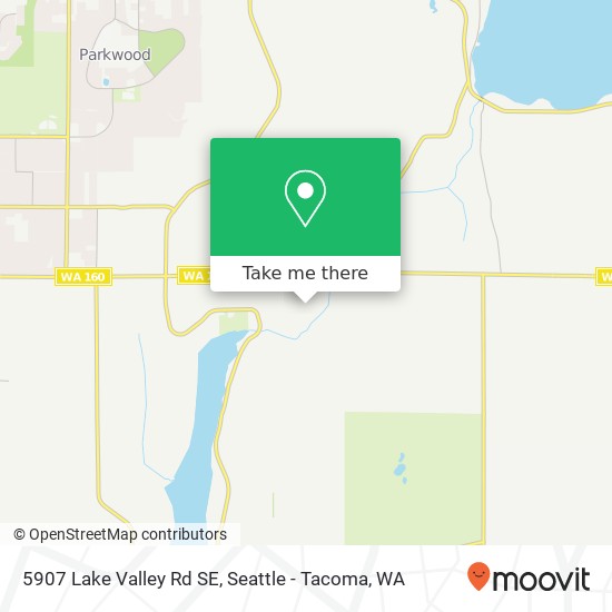 Mapa de 5907 Lake Valley Rd SE, Port Orchard, WA 98367