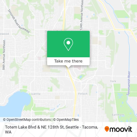 Totem Lake Blvd & NE 128th St map