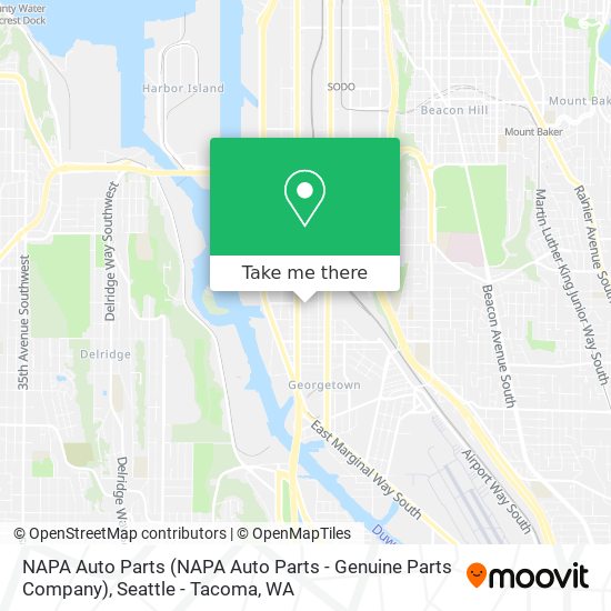 Mapa de NAPA Auto Parts (NAPA Auto Parts - Genuine Parts Company)