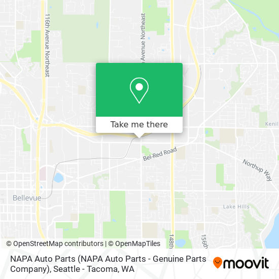 Mapa de NAPA Auto Parts (NAPA Auto Parts - Genuine Parts Company)