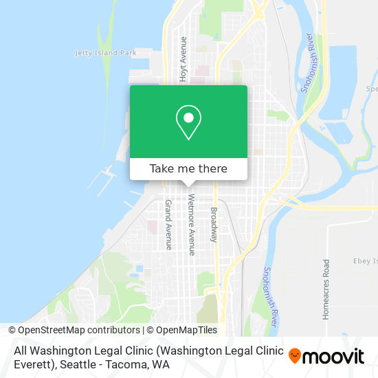 Mapa de All Washington Legal Clinic