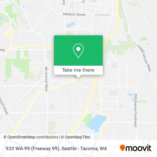 920 WA-99 (Freeway 99) map