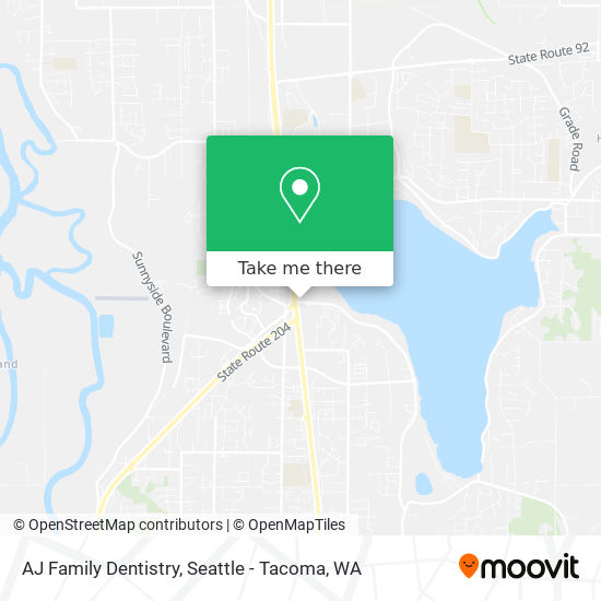 Mapa de AJ Family Dentistry