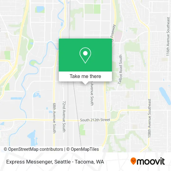 Mapa de Express Messenger