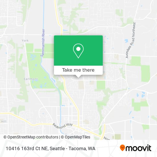 Mapa de 10416 163rd Ct NE