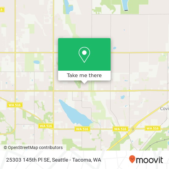 Mapa de 25303 145th Pl SE, Kent, WA 98042