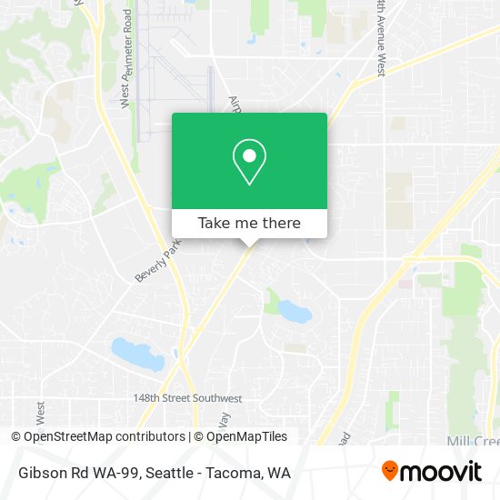 Gibson Rd WA-99 map