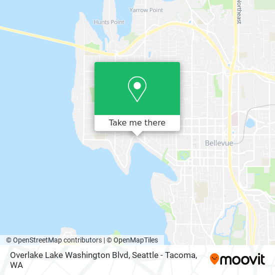 Mapa de Overlake Lake Washington Blvd