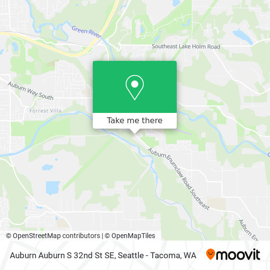 Mapa de Auburn Auburn S 32nd St SE