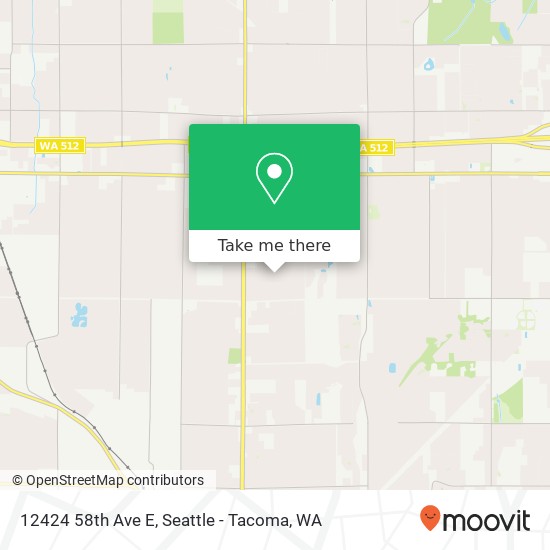 Mapa de 12424 58th Ave E, Puyallup, WA 98373