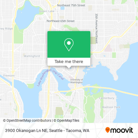 Mapa de 3900 Okanogan Ln NE