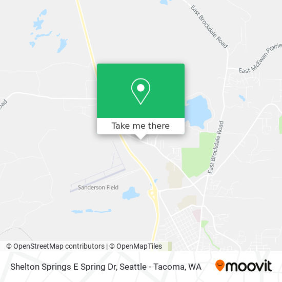 Shelton Springs E Spring Dr map