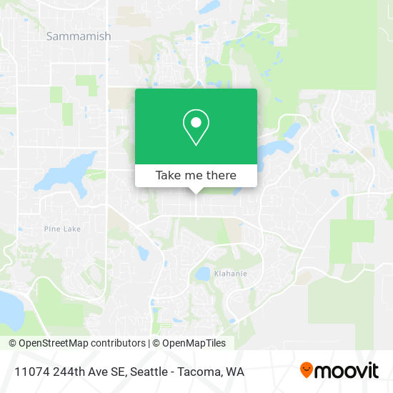 Mapa de 11074 244th Ave SE