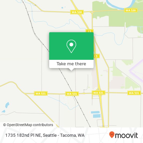 Mapa de 1735 182nd Pl NE, Arlington (OSO), WA 98223