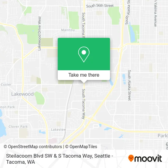 Mapa de Steilacoom Blvd SW & S Tacoma Way