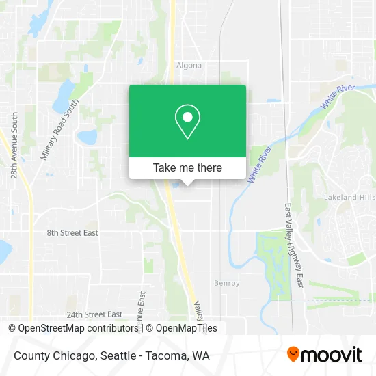 County Chicago map