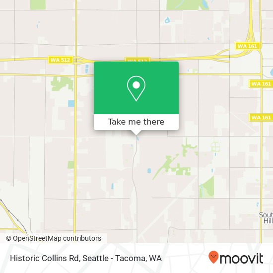 Mapa de Historic Collins Rd, Puyallup, WA 98373