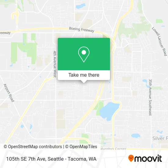 Mapa de 105th SE 7th Ave