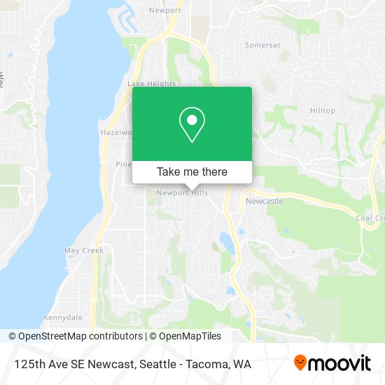 125th Ave SE Newcast map