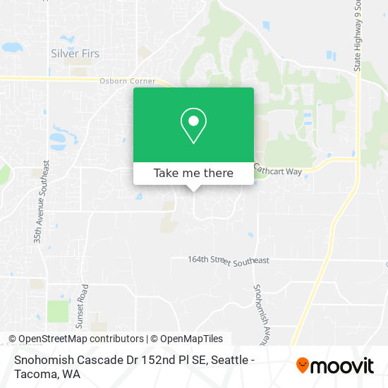 Mapa de Snohomish Cascade Dr 152nd Pl SE