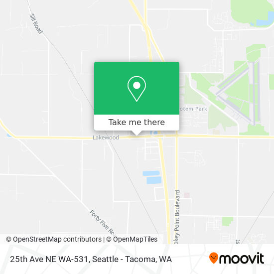 Mapa de 25th Ave NE WA-531