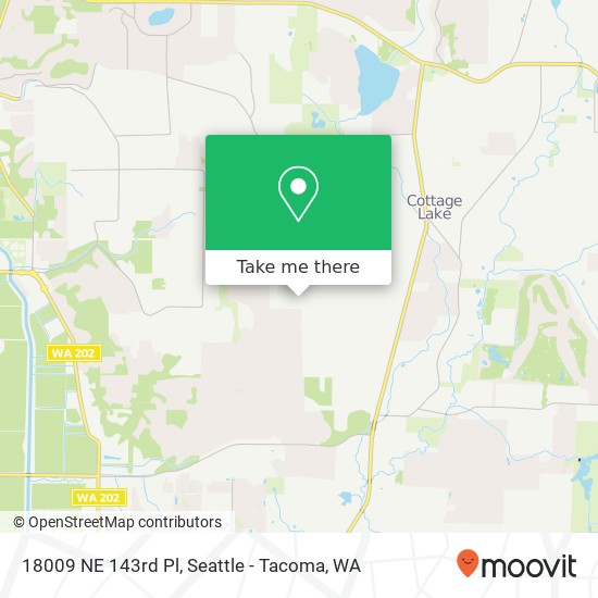 Mapa de 18009 NE 143rd Pl, Woodinville, WA 98072