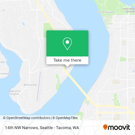 14th NW Narrows map