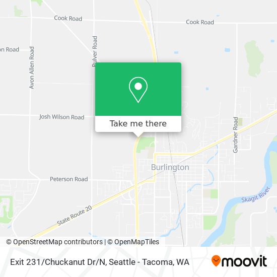 Exit 231/Chuckanut Dr/N map
