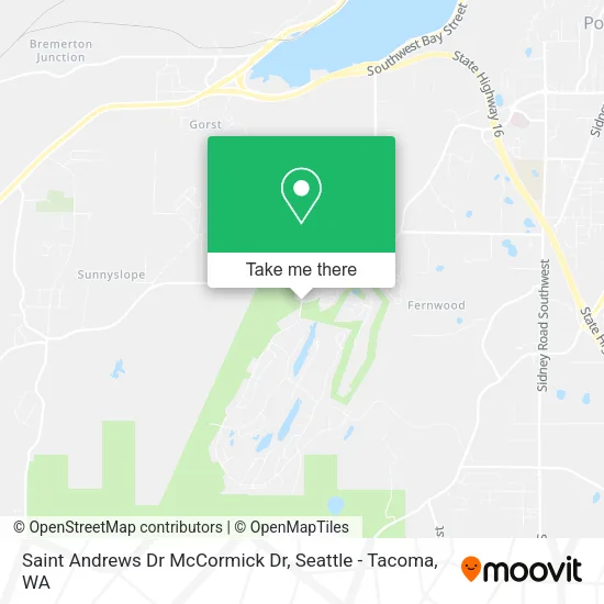 Saint Andrews Dr McCormick Dr map