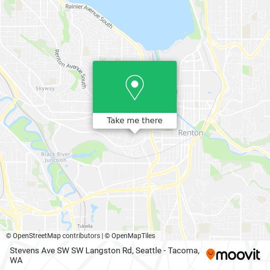 Mapa de Stevens Ave SW SW Langston Rd