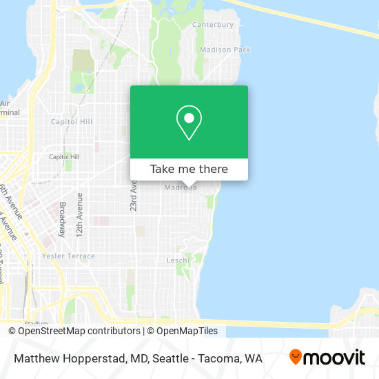 Matthew Hopperstad, MD map