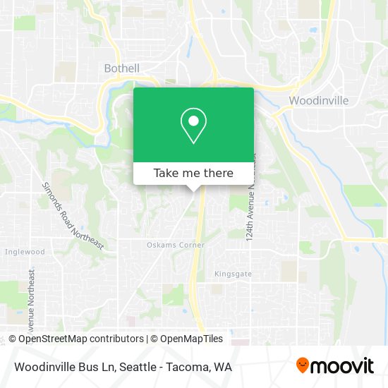 Woodinville Bus Ln map