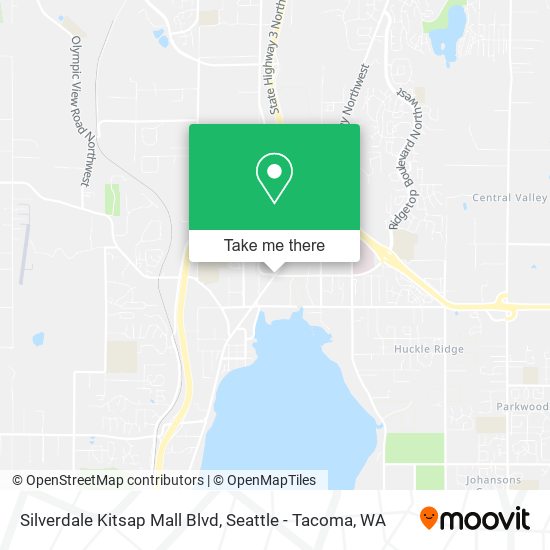 Silverdale Kitsap Mall Blvd map