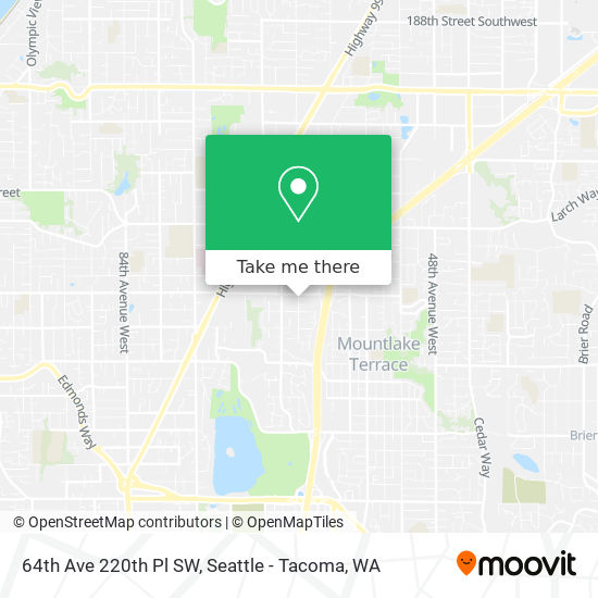 Mapa de 64th Ave 220th Pl SW