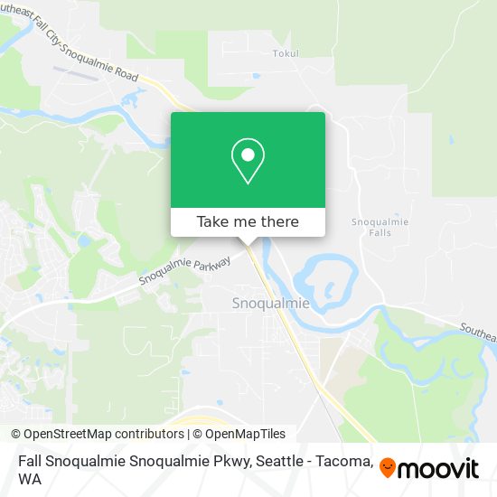 Mapa de Fall Snoqualmie Snoqualmie Pkwy