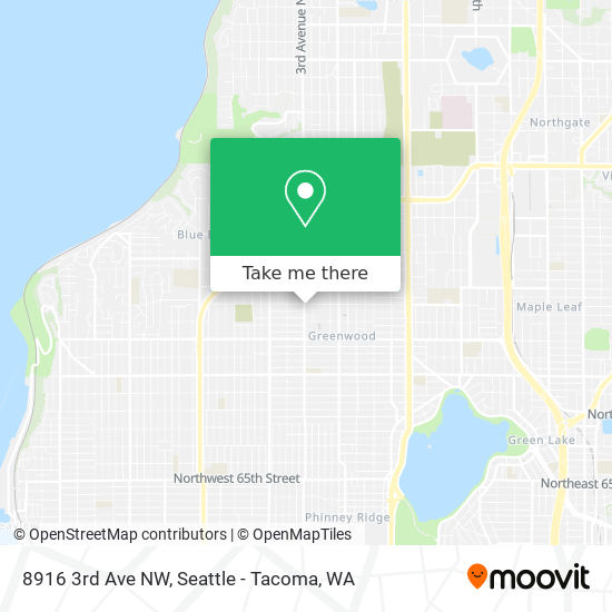 Mapa de 8916 3rd Ave NW