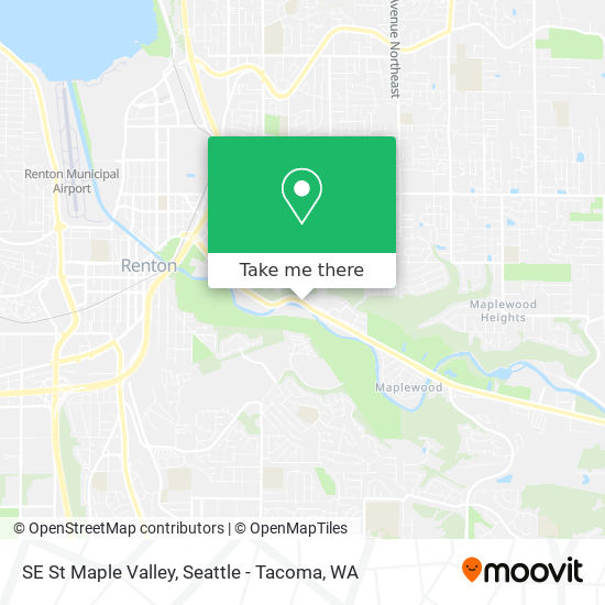 SE St Maple Valley map