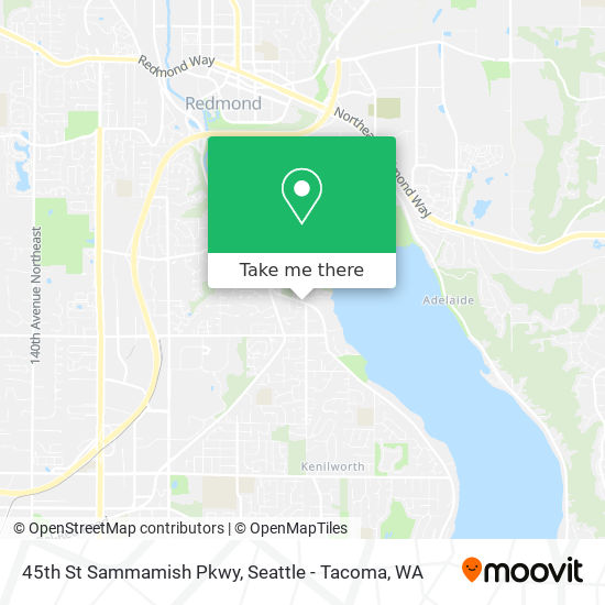 Mapa de 45th St Sammamish Pkwy