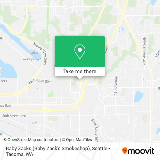 Mapa de Baby Zacks (Baby Zack's Smokeshop)