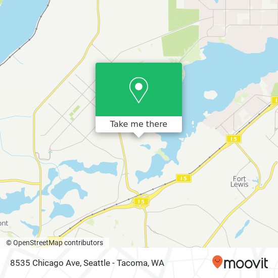 8535 Chicago Ave, Tacoma, WA 98433 map