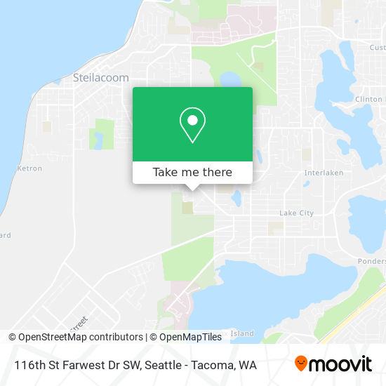 Mapa de 116th St Farwest Dr SW