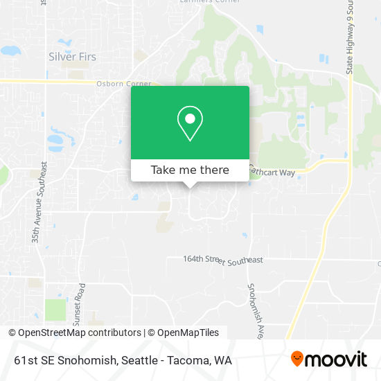 Mapa de 61st SE Snohomish