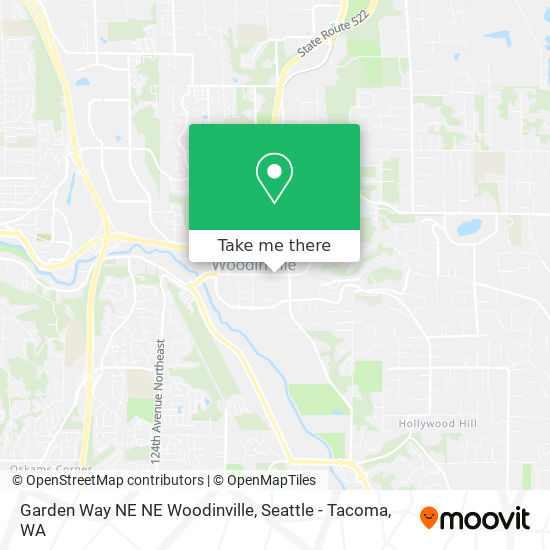 Garden Way NE NE Woodinville map