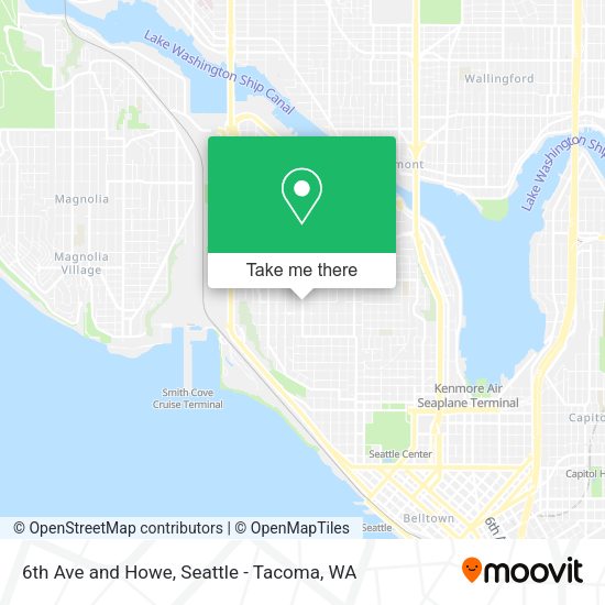 6th Ave and Howe map