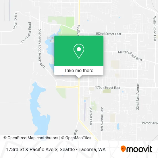 173rd St & Pacific Ave S map