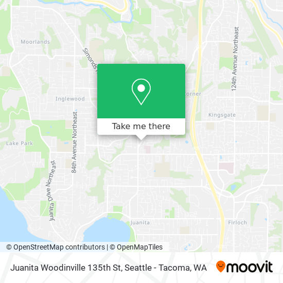 Mapa de Juanita Woodinville 135th St